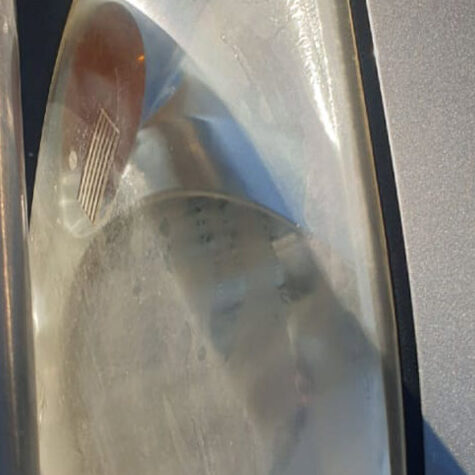 Headlight restoration before on jeep wrangler